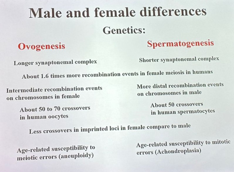 gametas femininos e masculinos ESHRE